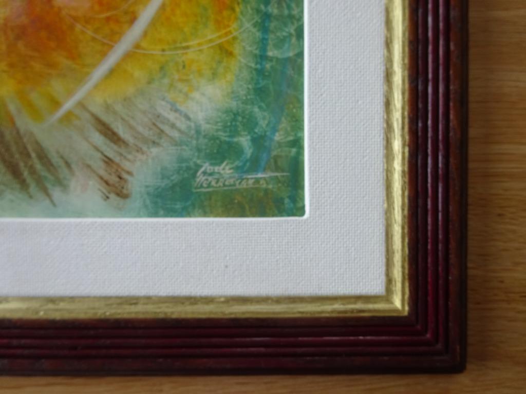 Lode Herreman, Biologische sprongen'98, paneel, 33 x 26 cm, Antiek en Kunst, Kunst | Schilderijen | Modern, Ophalen of Verzenden