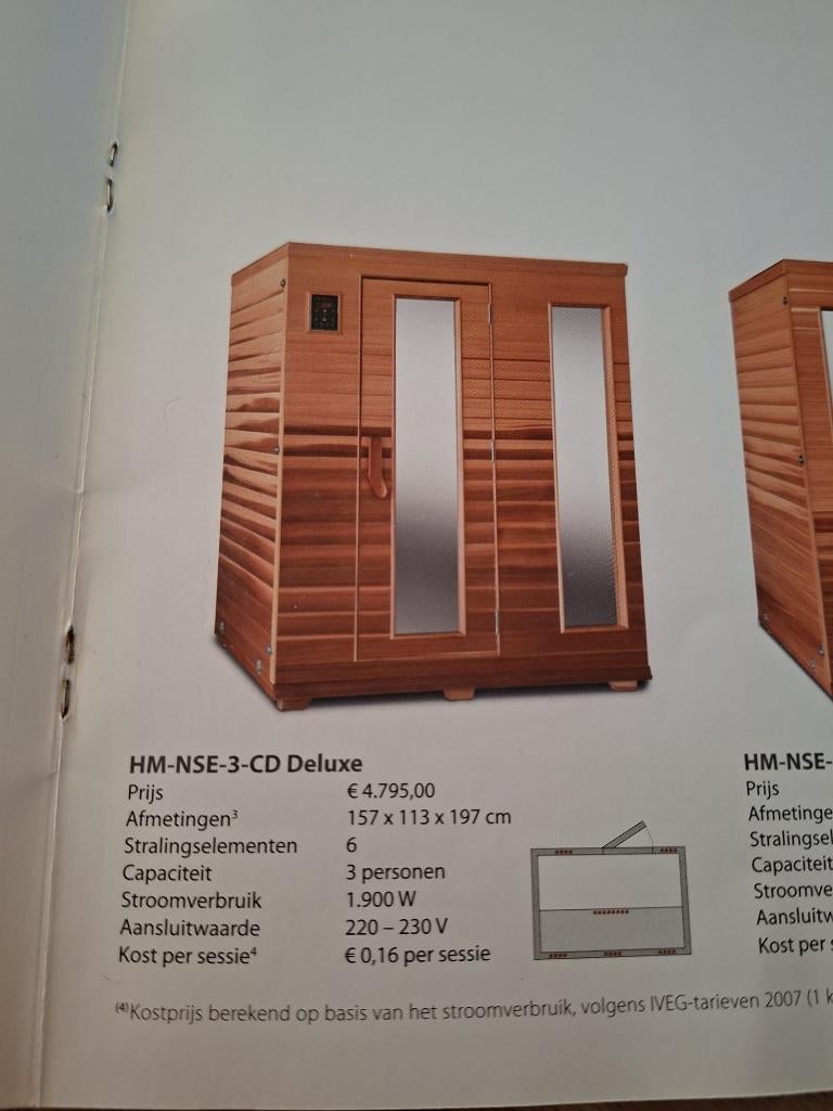 Health mate infrarood sauna, Ophalen, Gebruikt, Infrarood, Complete sauna