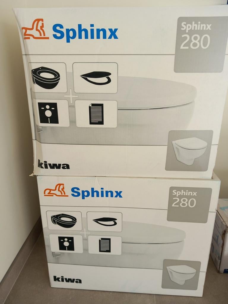 2 nouvelles toilettes Sphinx, Bricolage & Construction, Sanitaire, Enlèvement