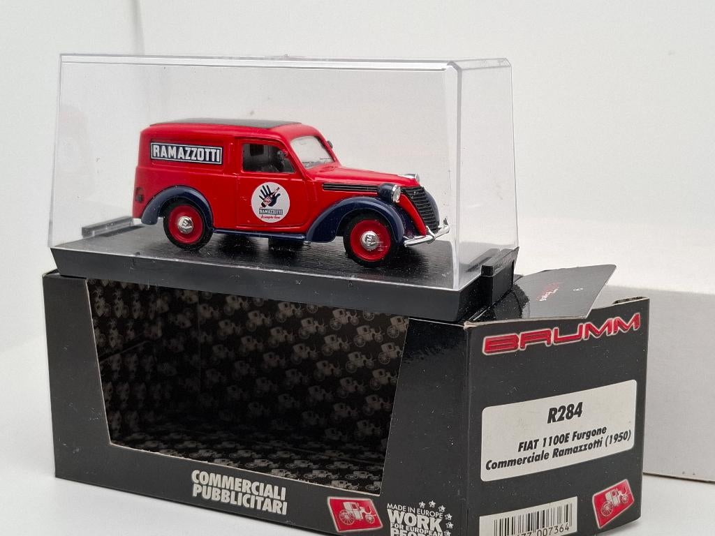Fiat 1100 Furgione Ramazzotti (1950) - Brumm 1/43, Verzenden, Zo goed als nieuw, Auto, Overige merken