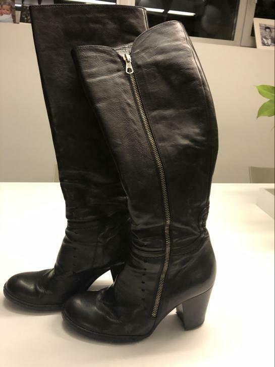 Lange zwarte laarzen van Alberto Fermani, Kleding | Dames, Hoge laarzen, Zwart, Ophalen of Verzenden, Zo goed als nieuw