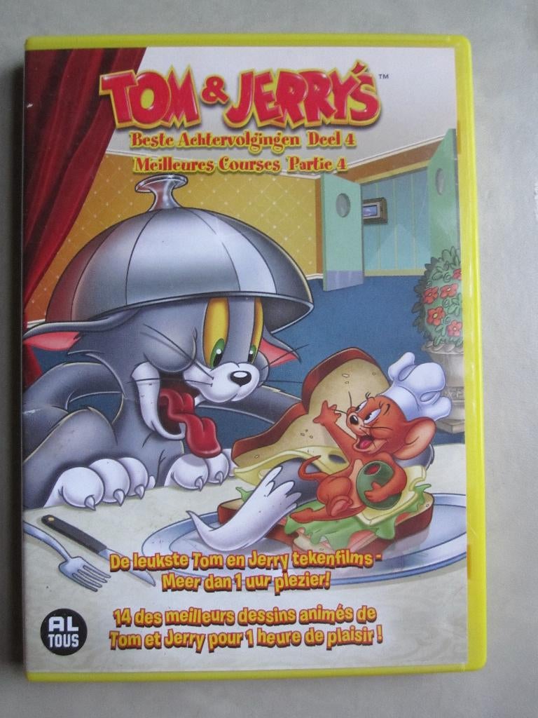 Tom & Jerry's beste achtervolgingen deel 4, Cd's en Dvd's, Tekenfilm, Ophalen of Verzenden, Zo goed als nieuw, Alle leeftijden