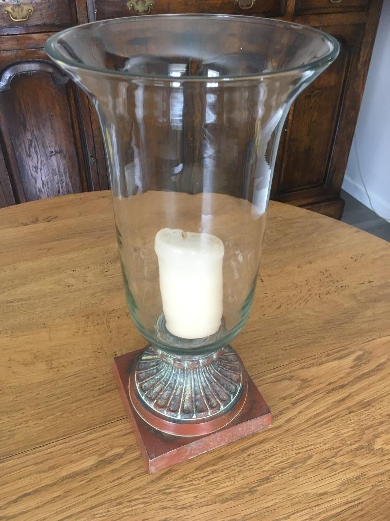 ouragan, 38 cm, Photophore, Comme neuf, Verre