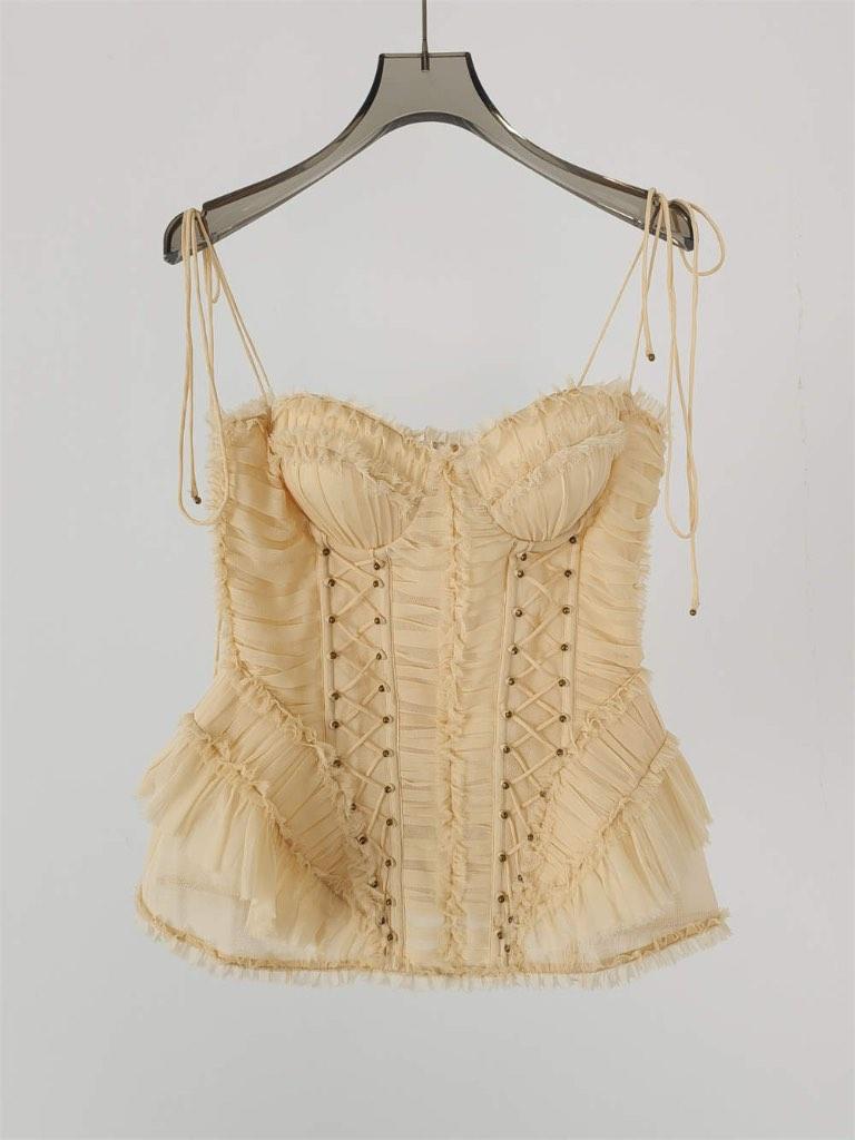 Exclusive silk corset Zimmermann, Overige typen, Verzenden, Beige, Zimmermann