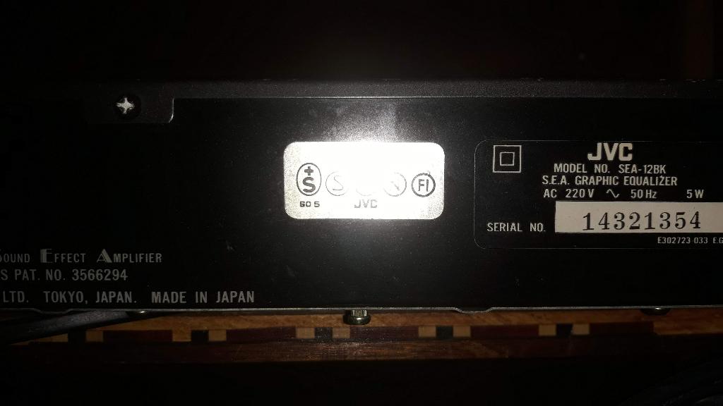 jvc equalizer sea gate, Envoi, Equalizer ou Égaliseur