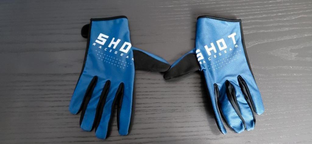 Gants tout-terrain SHOT RAW bleus, Enlèvement ou Envoi, Seconde main, Hommes, Gants