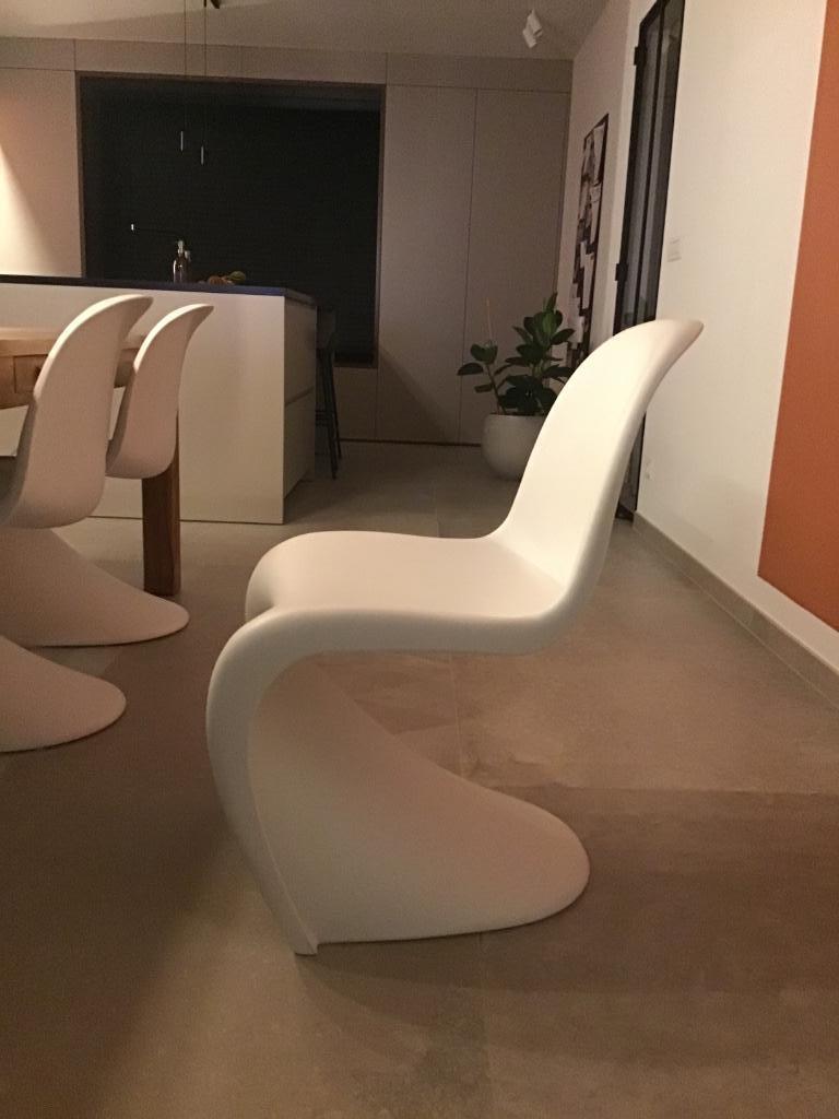 Panton chair vitra wit, Ophalen, Kunststof, Gebruikt, Wit