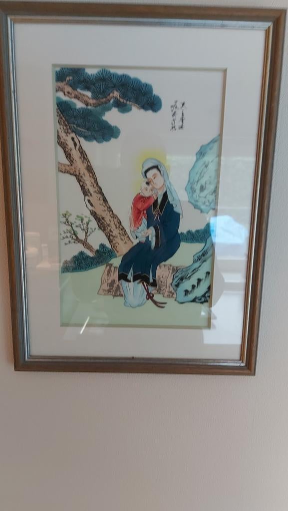 Chinees schilderijtje., Antiek en Kunst, Ophalen