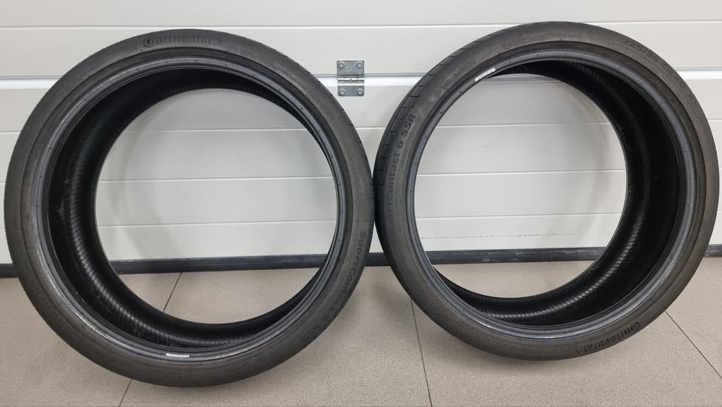 2x Continental SportContact 6 225/35/20, Ophalen, Gebruikt