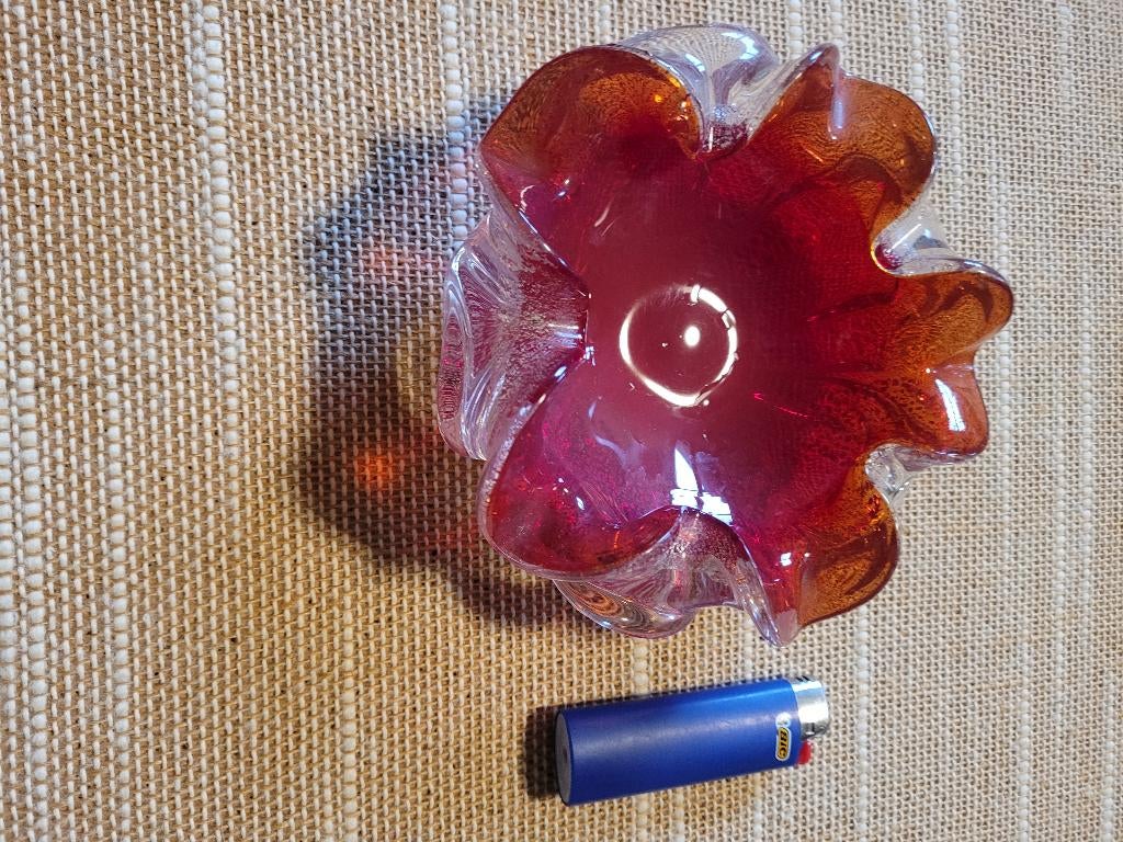 Asbak sommerso murano, Ophalen of Verzenden