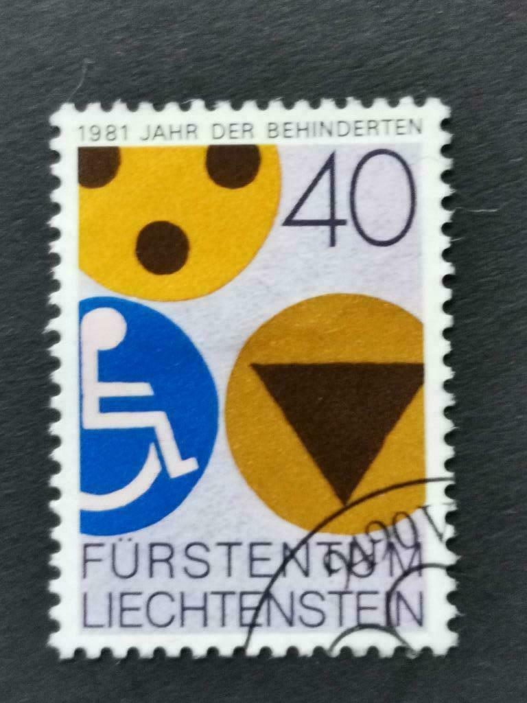 Liechtenstein 1981 - personnes handicapées, Envoi, Affranchi