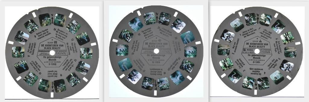 View-master Black Beauty D 1351 2 3 - Drie schijven, Antiek en Kunst, Antiek | Speelgoed, Ophalen of Verzenden