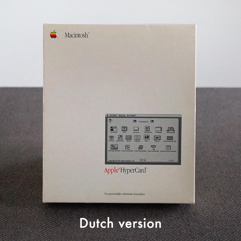 Macintosh HyperCard Box – M0556N/B – (Dutch Version), Computers en Software, Vintage Computers, Ophalen of Verzenden, Apple
