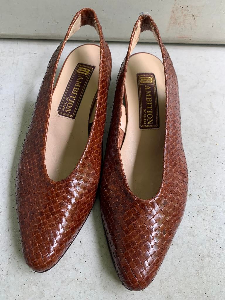 Lederen schoenen eenmaal gedragen maat 39, Ambition, Ophalen of Verzenden, Zo goed als nieuw