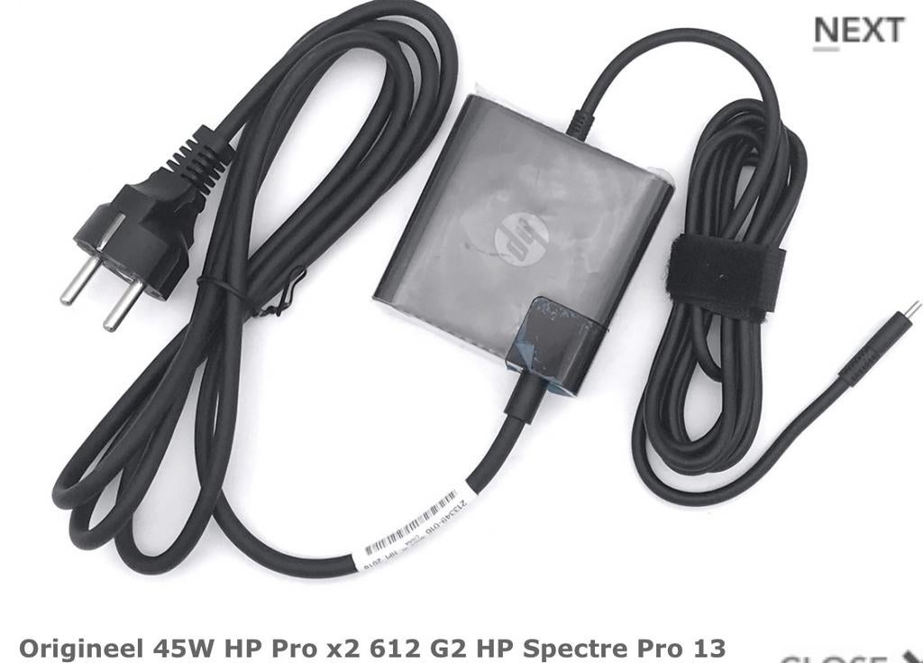 HP Ubb-C 45W oplader, Nieuw, HP
