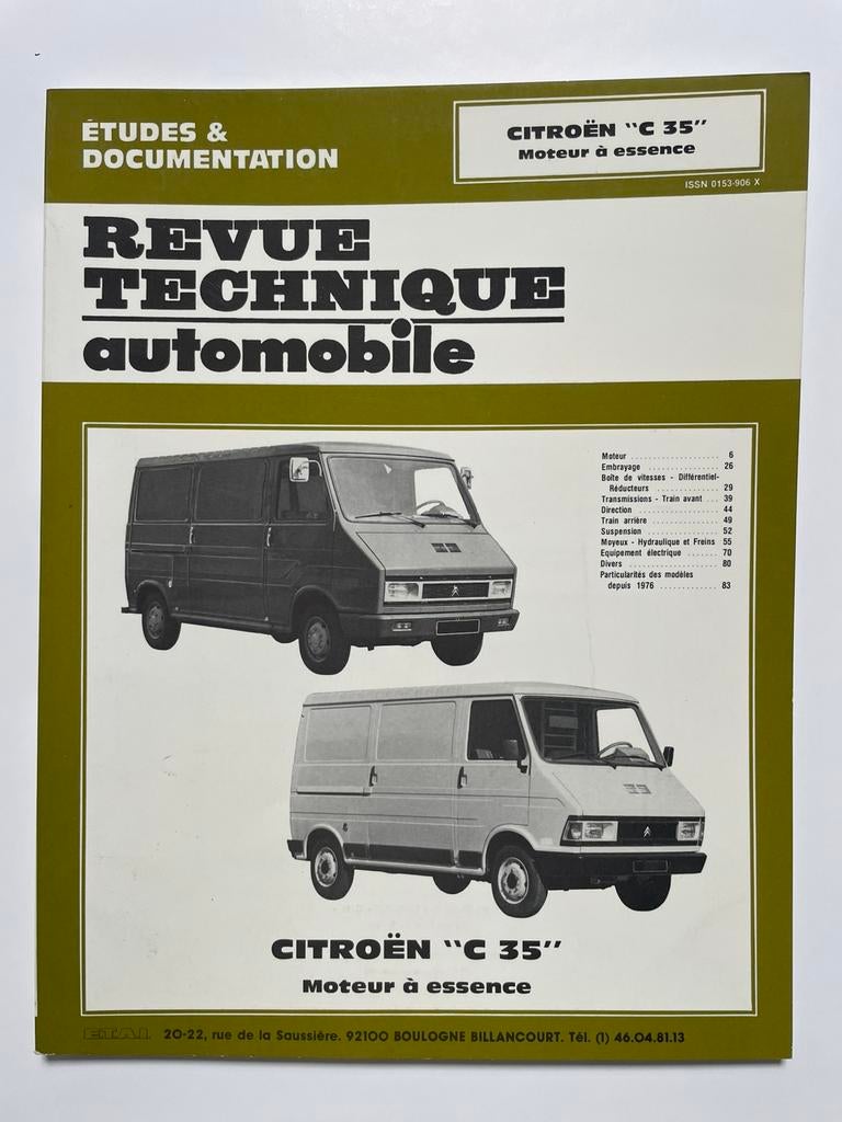 Revue technique Citroen C35 essence, Enlèvement ou Envoi