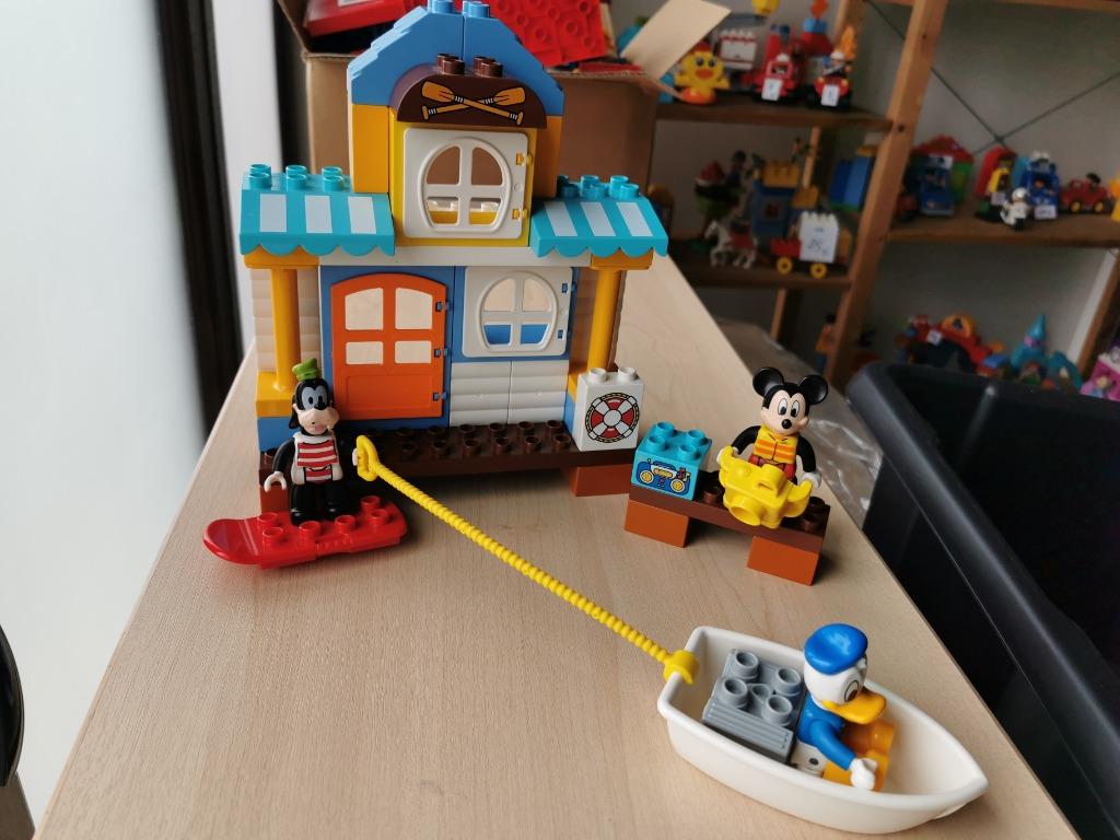duplo 10827 - la maison à la plage de Mickey et ses amis, Enlèvement ou Envoi, Utilisé, Ensemble complet, Duplo
