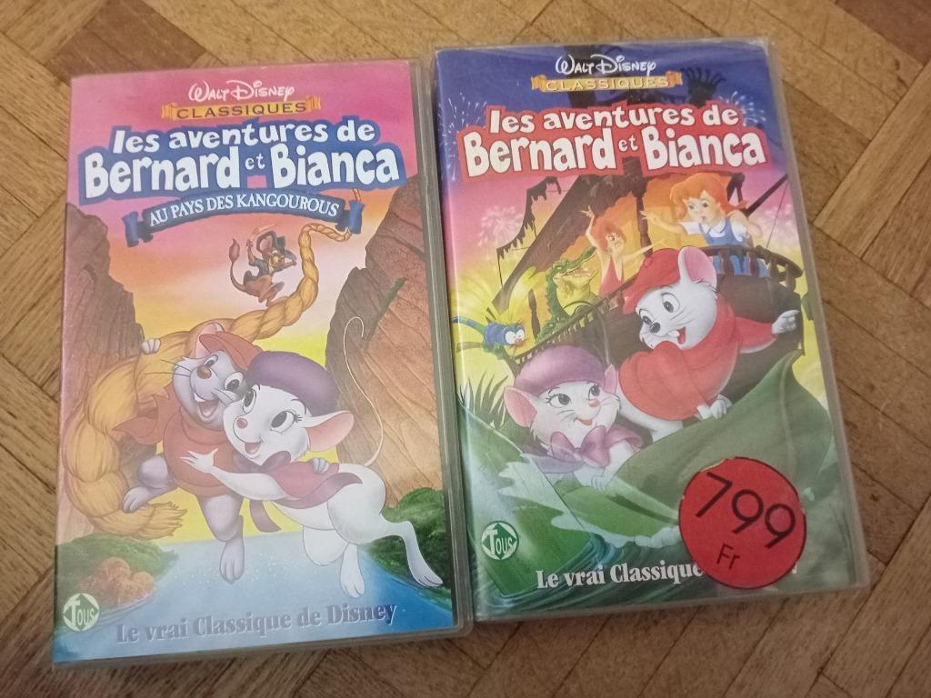 Cassette vhs les aventures de Bernard bianca, CD & DVD, Enlèvement ou Envoi