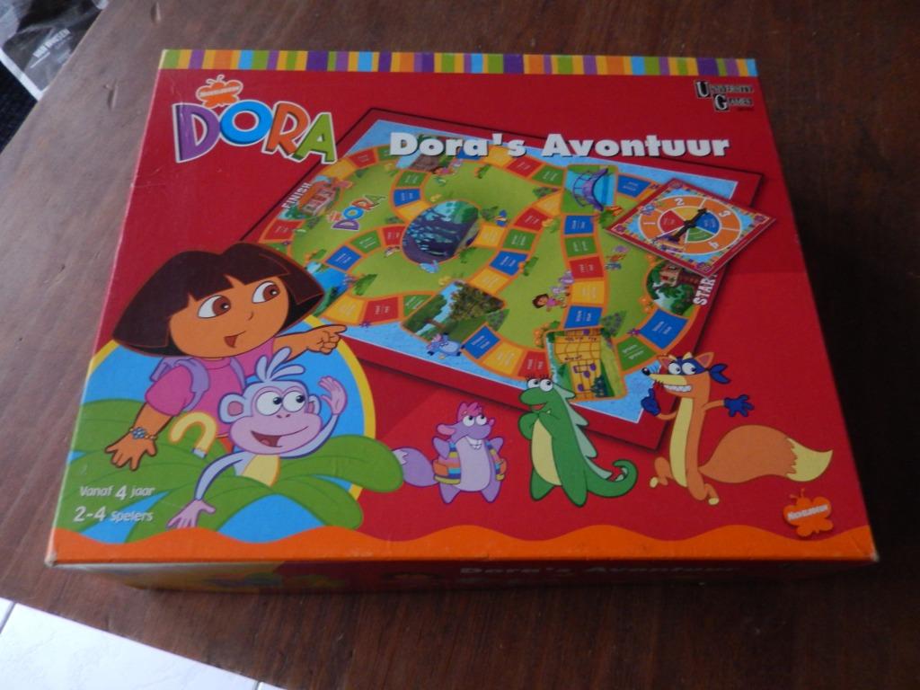 Spel: Dora's avontuur(geen spelregels, verder compleet), Hobby en Vrije tijd, Gezelschapsspellen | Bordspellen, Ophalen, Zo goed als nieuw
