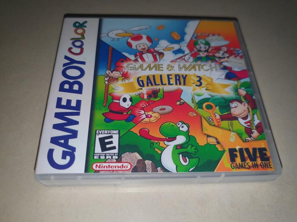 Game & Watch Gallery 3 Game Boy Color GBC Game Case, Envoi, Comme neuf
