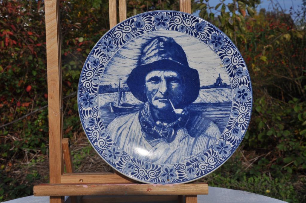 plat mural delft  decor marin pecheur (52), Enlèvement ou Envoi
