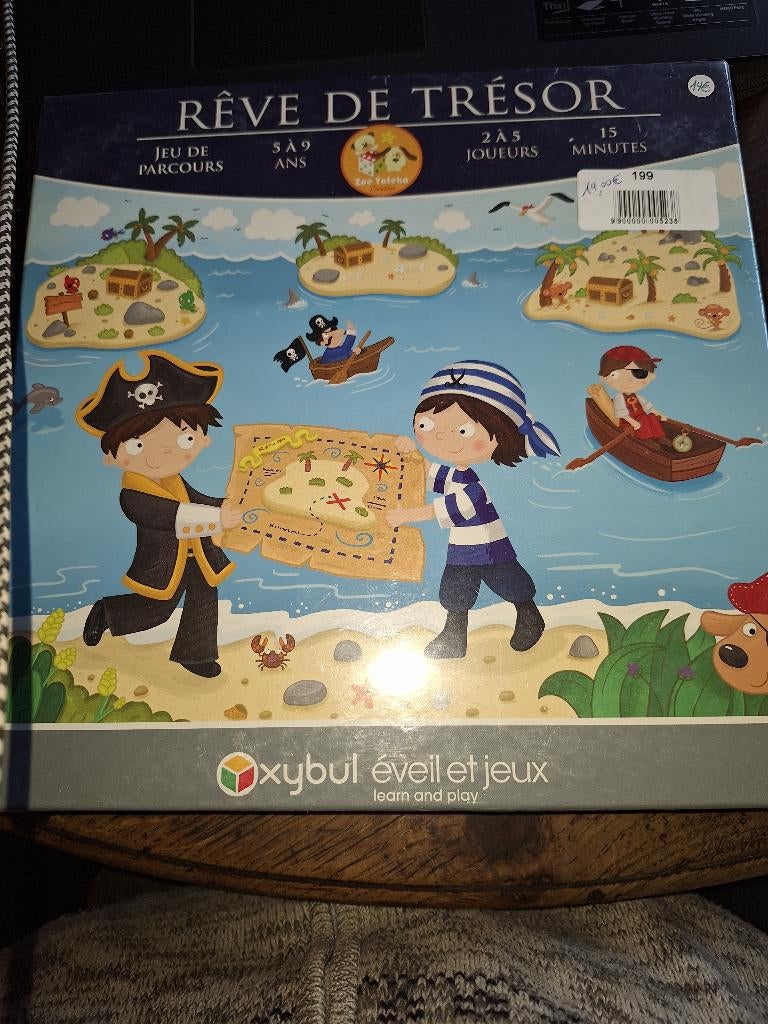 REVE DE TRESOR  jeu de parcours, Trois ou quatre joueurs, Enlèvement ou Envoi, Utilisé