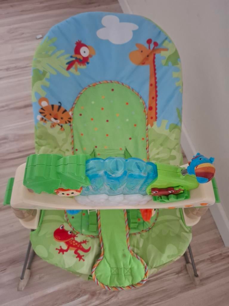 Wipstoeltje met licht, geluid en beweging, Kinderen en Baby's, Ophalen, Gebruikt, Wipstoel, Met gordel(s) of riempje(s)