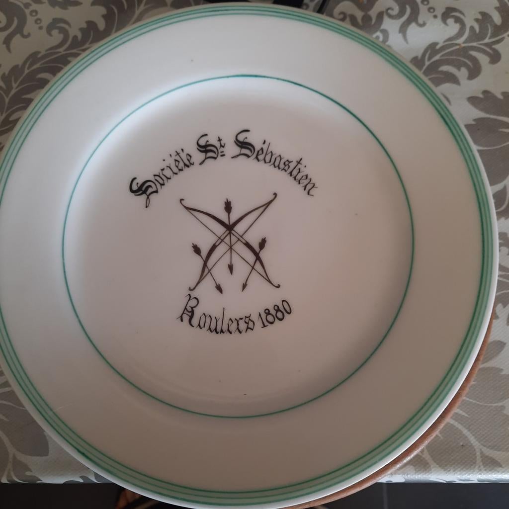 Schuttersbord . 23 cm ., Ophalen of Verzenden