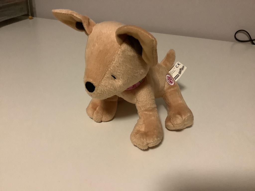 Knuffel Hondje Hauck Bella Beau  20 cm, Enlèvement, Neuf, Chien