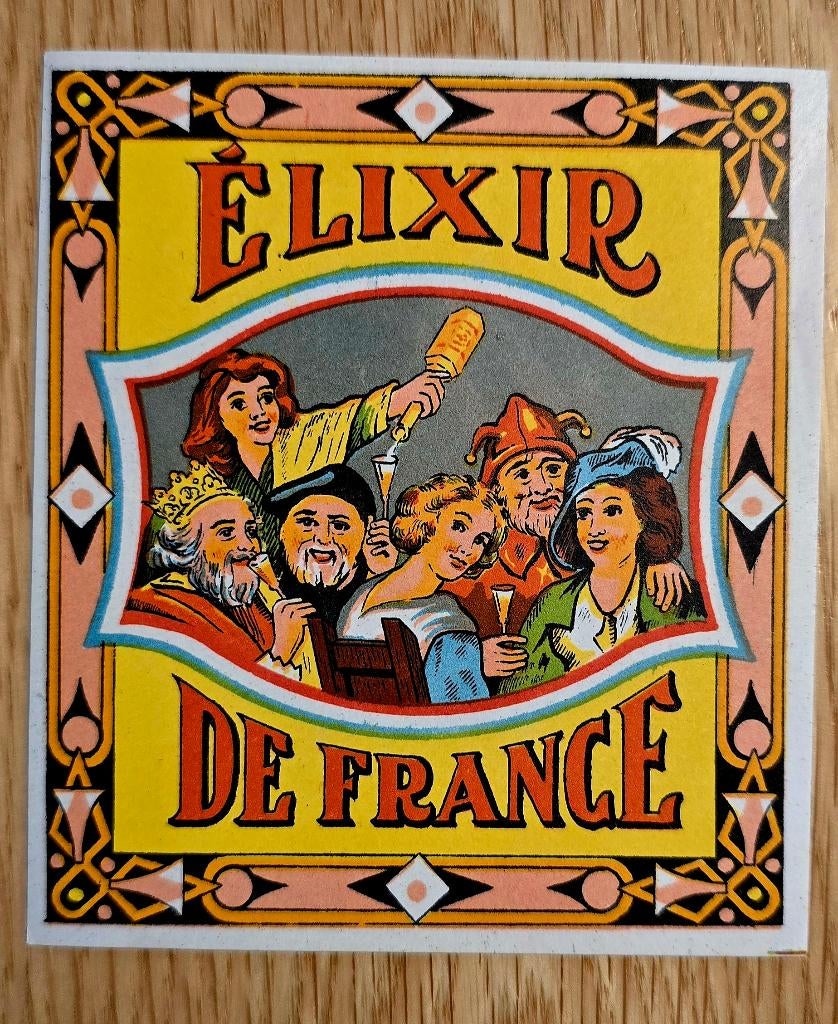 Elixir de France Etiquette ancienne - Label 136, Enlèvement ou Envoi, Autres types