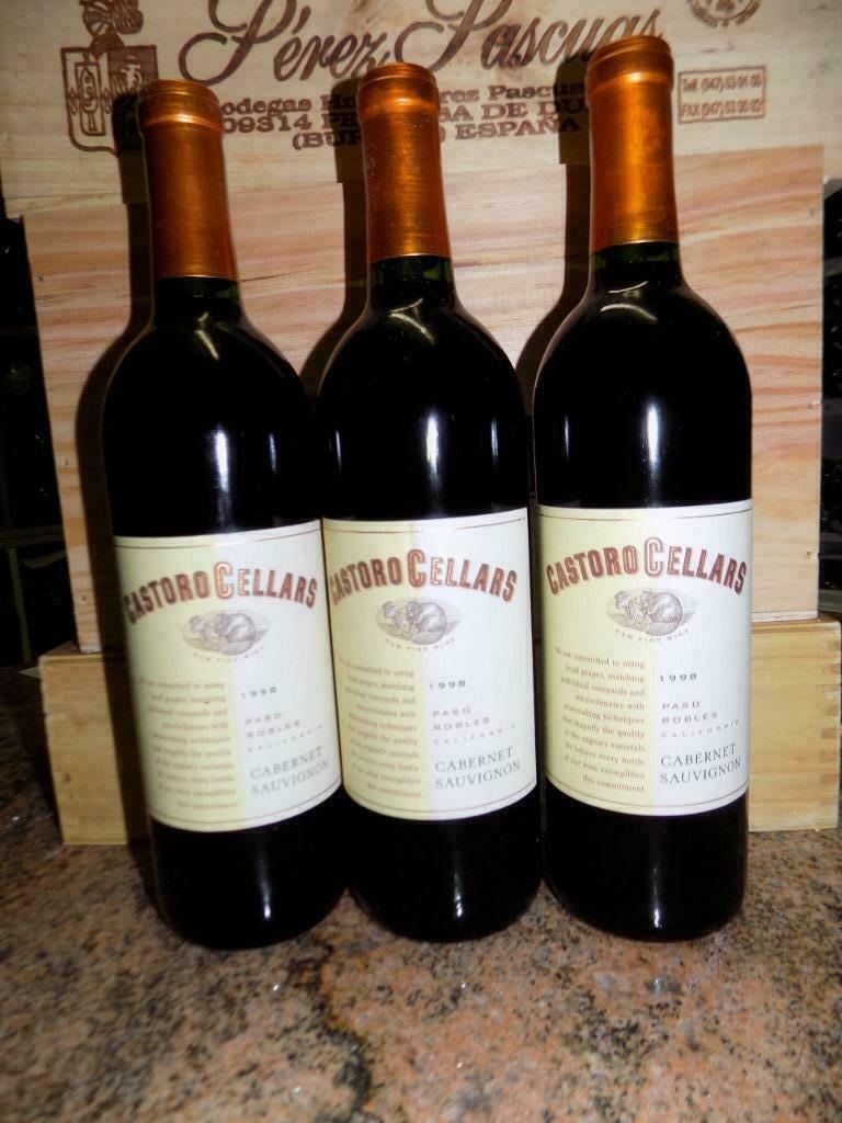 Paso Robles - Cabernbet Sauvignon - 1998 - Castoro Cellars, Collections, Neuf, Pleine, Enlèvement, Vin rouge