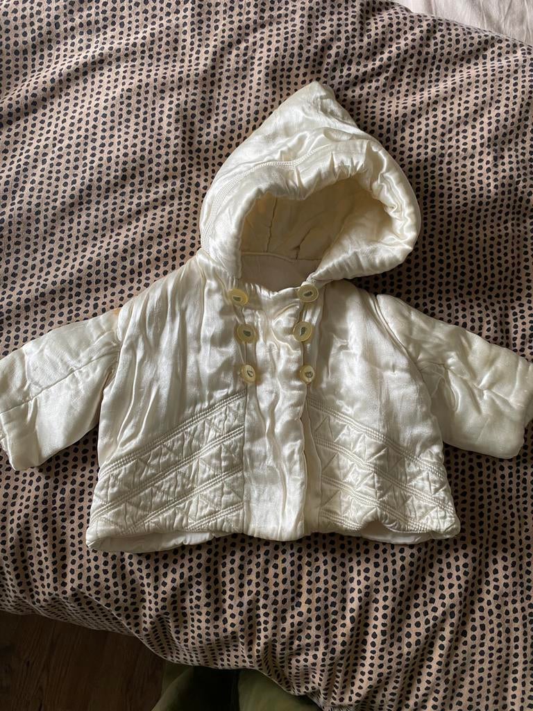 Manteau bebe de bapteme annee 1954, Ophalen of Verzenden, Gebruikt, Jongetje of Meisje