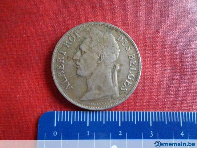 Pièces de monnaies. "BELGIQUE" Albert Ier Congo Belge. 1 Fr, Verzenden, België