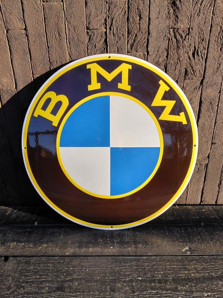 Emaillebord-schild BMW, Ophalen of Verzenden