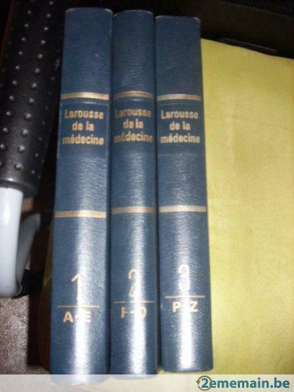 3 volumes "larousse de la médecine", 1972, brochés, Enlèvement, Utilisé, Larousse