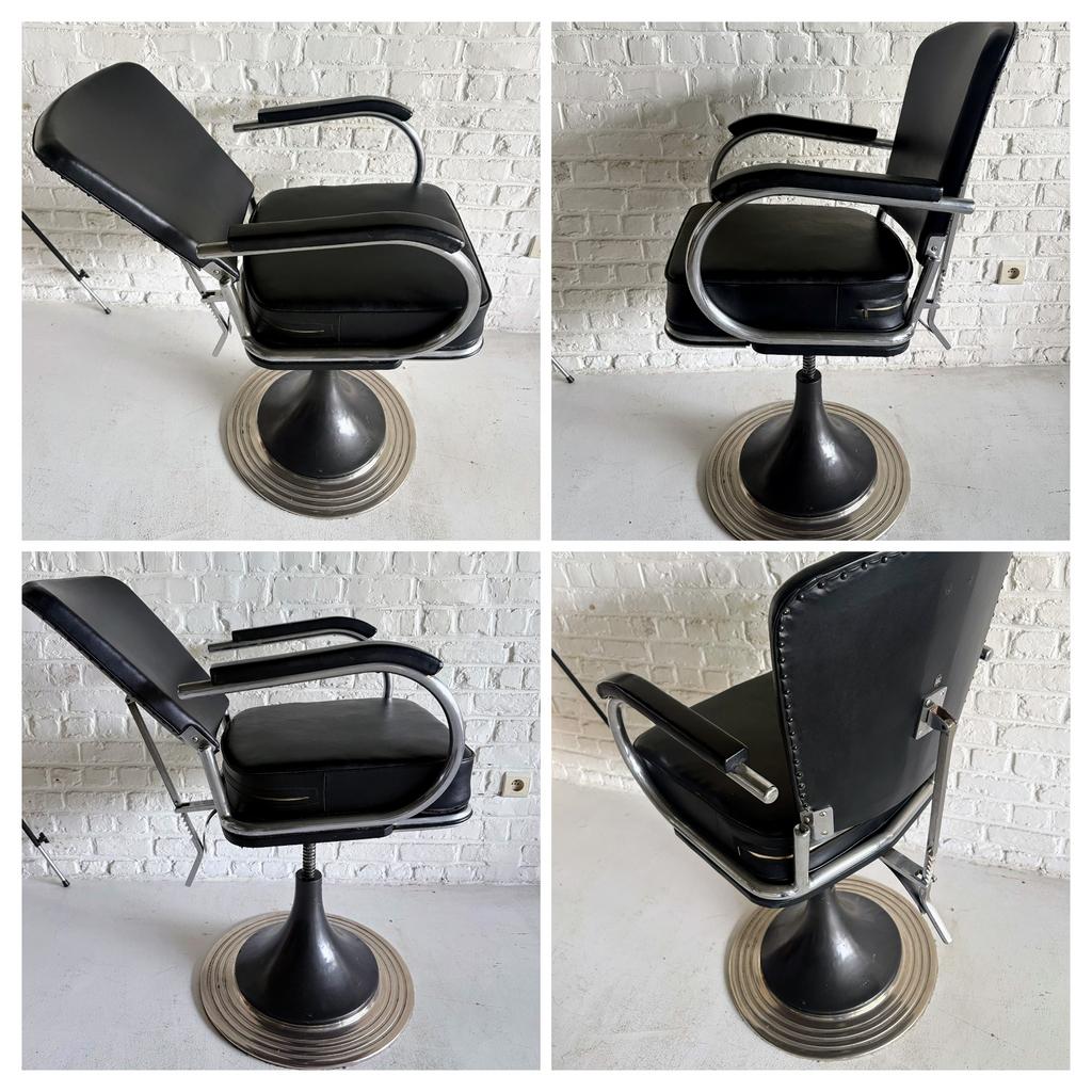 Fauteuil de Coiffeur Modernisme Belge (ADC) Tubax / Bauhaus, Antiek en Kunst, Ophalen