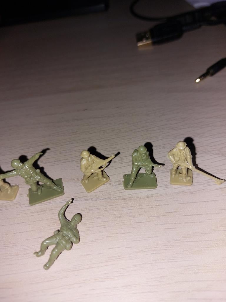 Collectie van retro kleine soldaten figuurtjes., Ophalen of Verzenden
