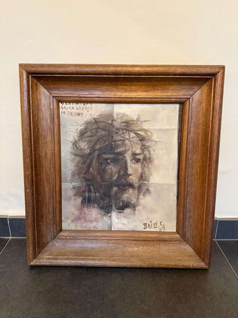 Tableau representant le Christ de Charles Baily, Enlèvement, Comme neuf