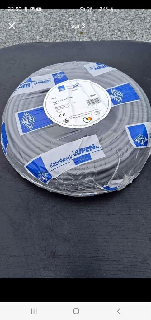XVB-CCA 3g2.5 et 1,5, Bricolage & Construction, Enlèvement ou Envoi, Comme neuf