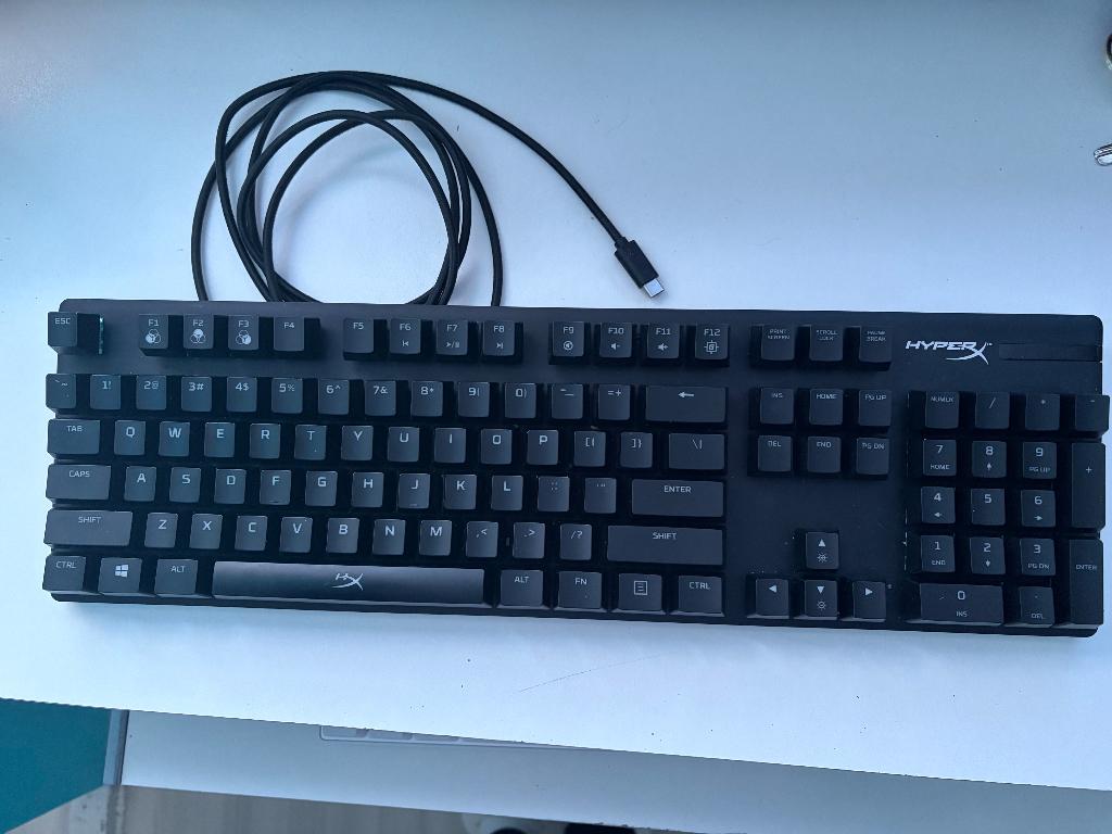HyperX Alloy Origins blue switches, Ophalen, HyperX, Zo goed als nieuw, Qwerty