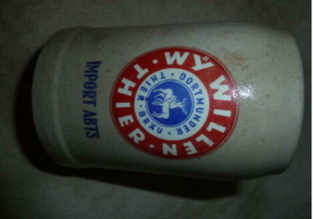 #J bier glas DORTMUNDER THIER BRÄU - WY WILLEN THIER import, Enlèvement ou Envoi, Neuf, Verre à bière