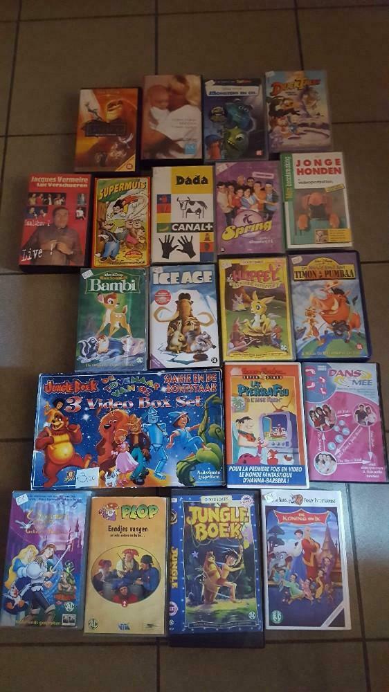 Video's, plop, spring, ice age, bambi, jungle book,., Ophalen