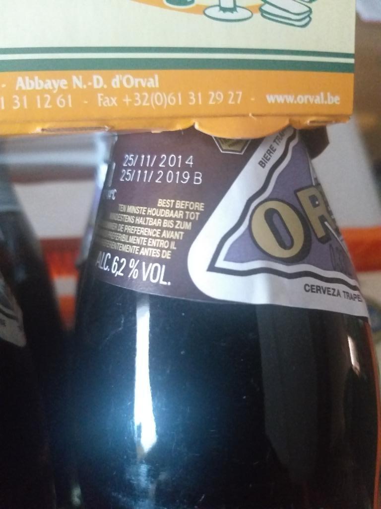 Bak gerijpte Orval van 25/11/2014, Enlèvement