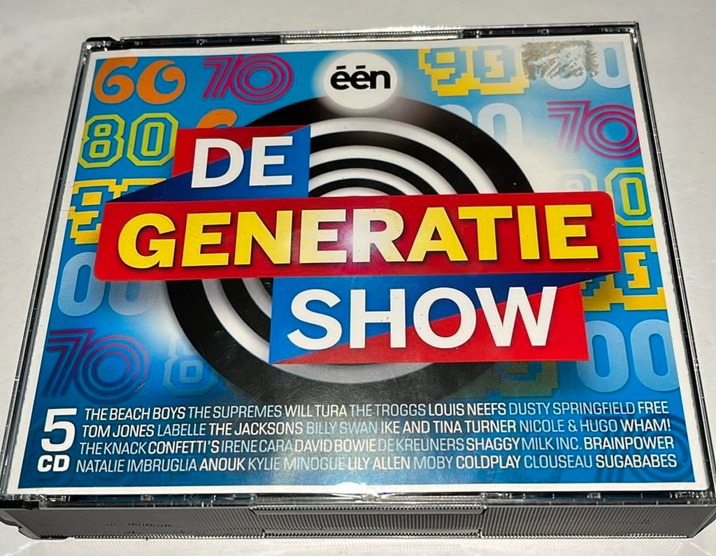 De Generatie Show - één(tv) - 5CD box, Enlèvement ou Envoi, Comme neuf