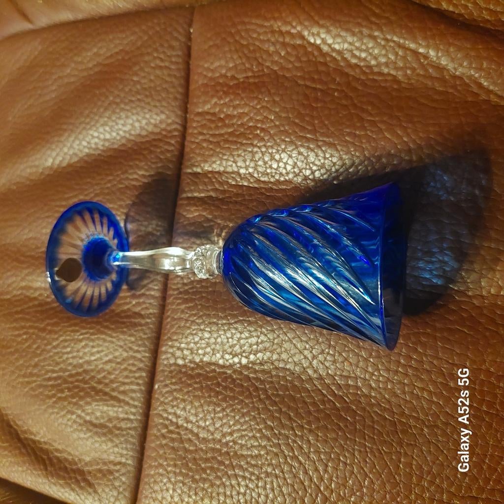 Verre à darques vintage en cristal, Enlèvement ou Envoi