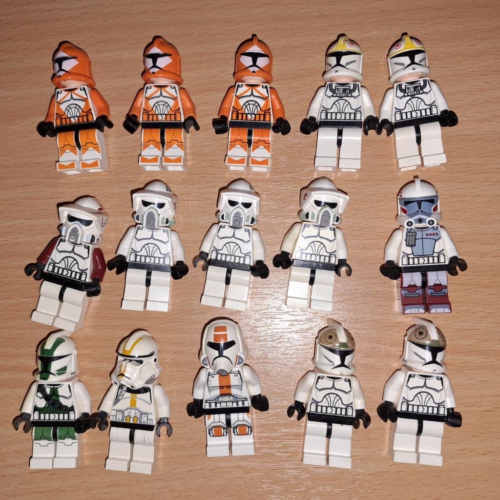 lego star wars clone troopers clones sw0221 sw0299 sw0377, Ophalen of Verzenden, Gebruikt, Losse stenen, Lego