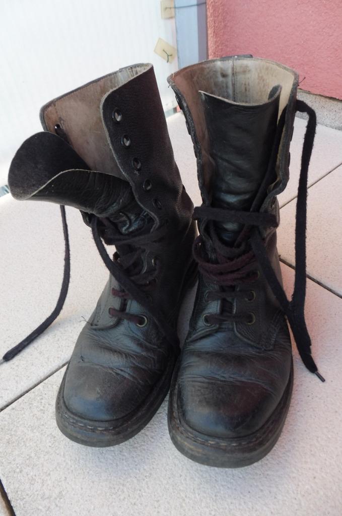 Bottines H tiges Taille 41-42 Armée belge années 70, Enlèvement, Armée de terre, Vêtements ou Chaussures