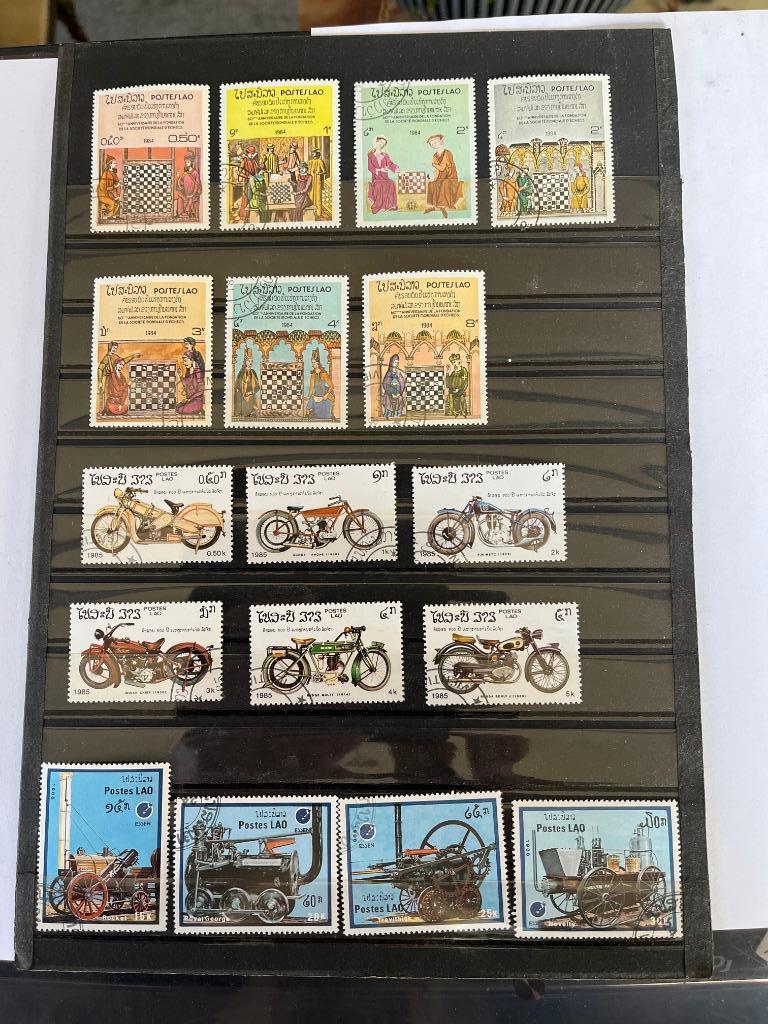 postzegels Laos, Ophalen