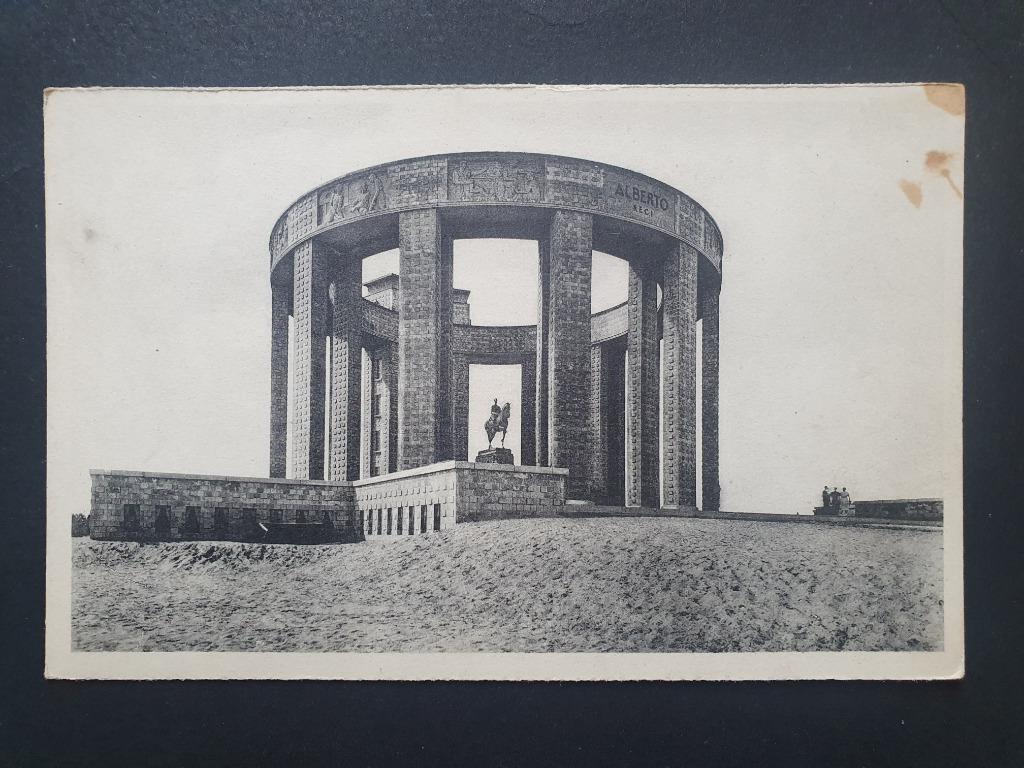 Nieuwpoort Nieuport Ijzergedenkteeken Koning Albert, Enlèvement ou Envoi, 1920 à 1940, Non affranchie, Flandre Occidentale