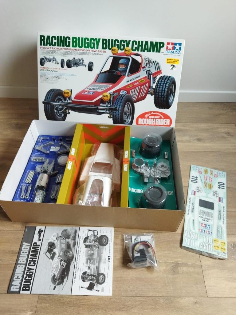 Tamiya 58441 Racing Buggy Champ 30th anniversary Rough Rider, Hobby en Vrije tijd, Modelbouw | Radiografisch | Auto's, Nieuw, Auto offroad